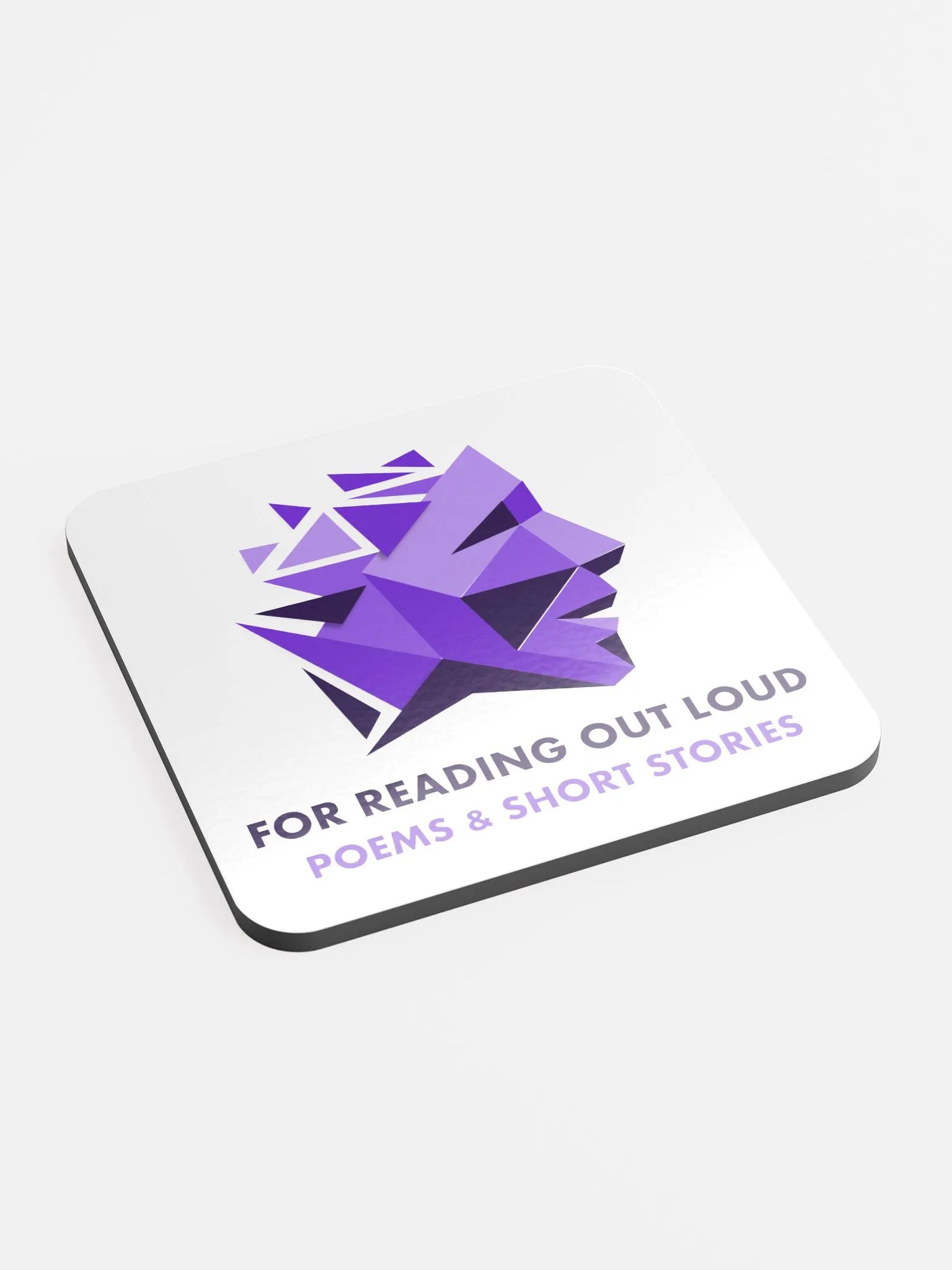 For Reading Out Loud logo Cork Coaster product image (2)