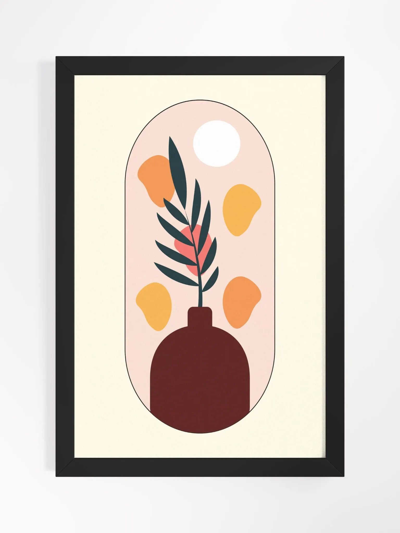 Minimalistic Vase and Leaves Poster product image (2)
