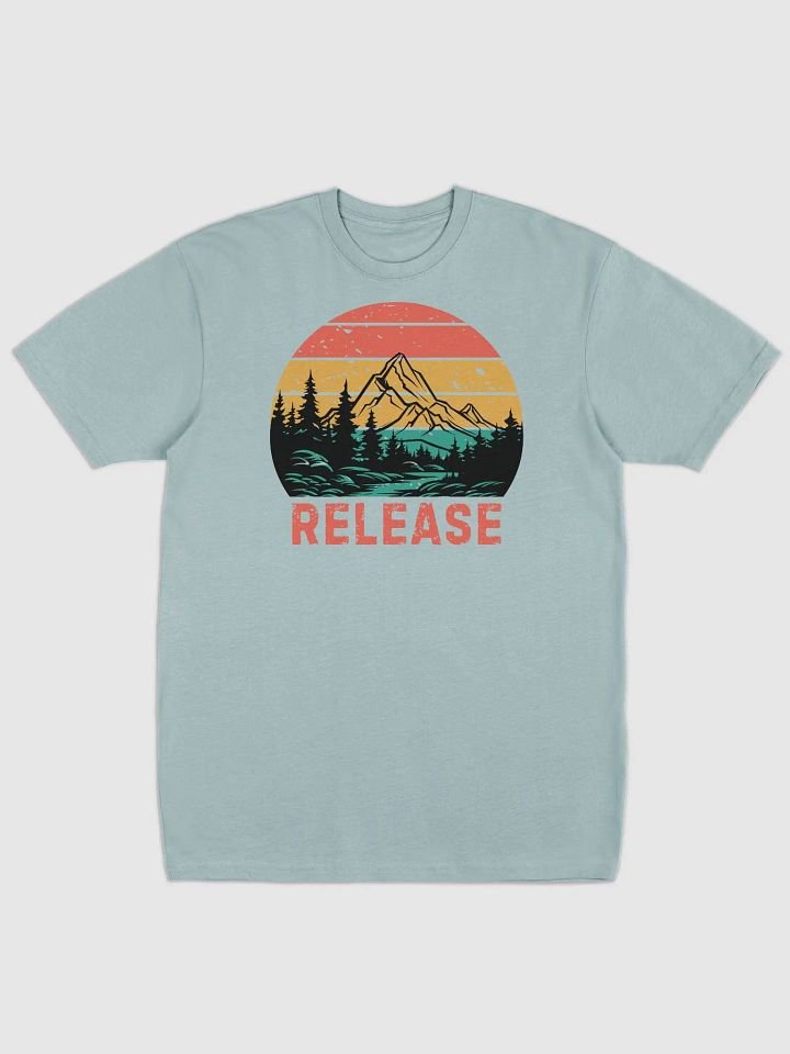 Release Vintage Sunset Mountain Lake Forest T-shirt product image (1)
