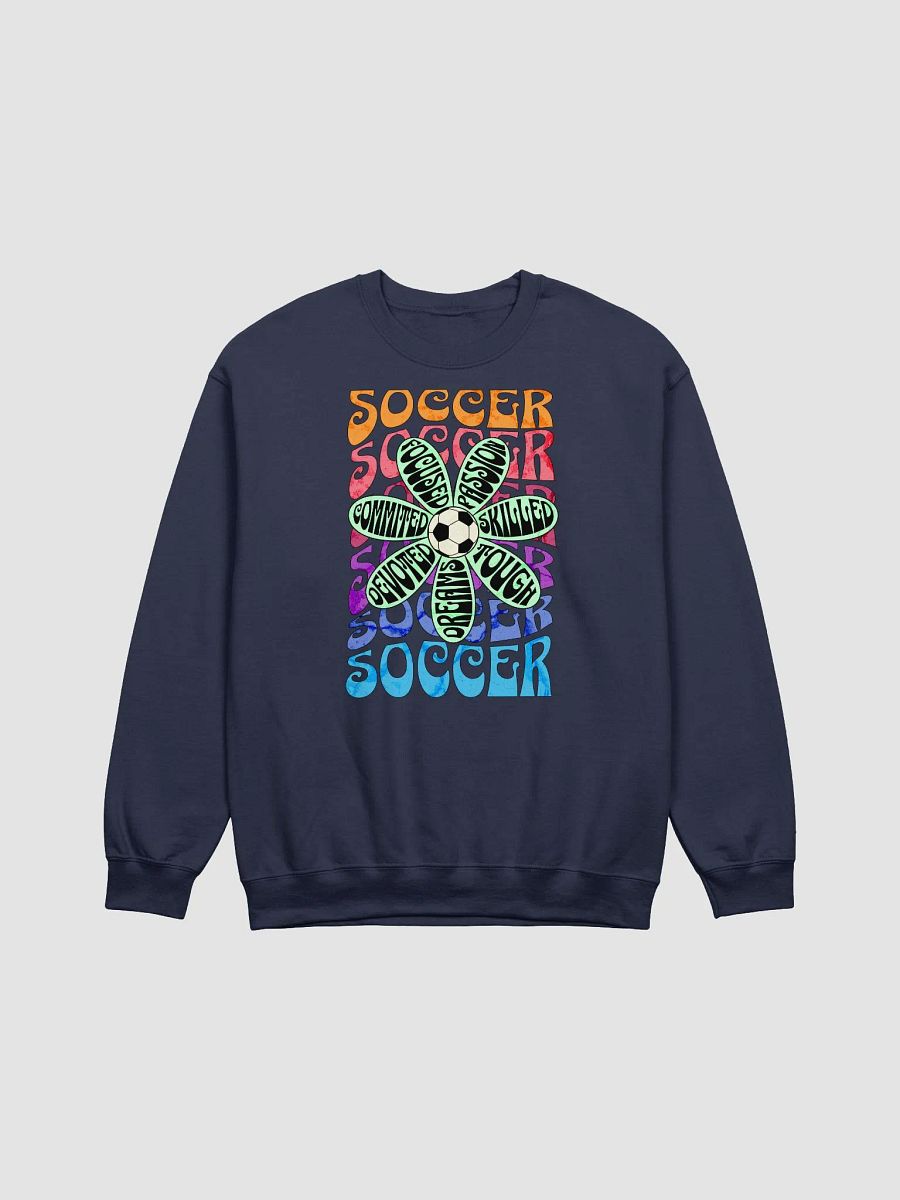 Flower Soccer Motivational Passion Floral Crewneck product image (13)