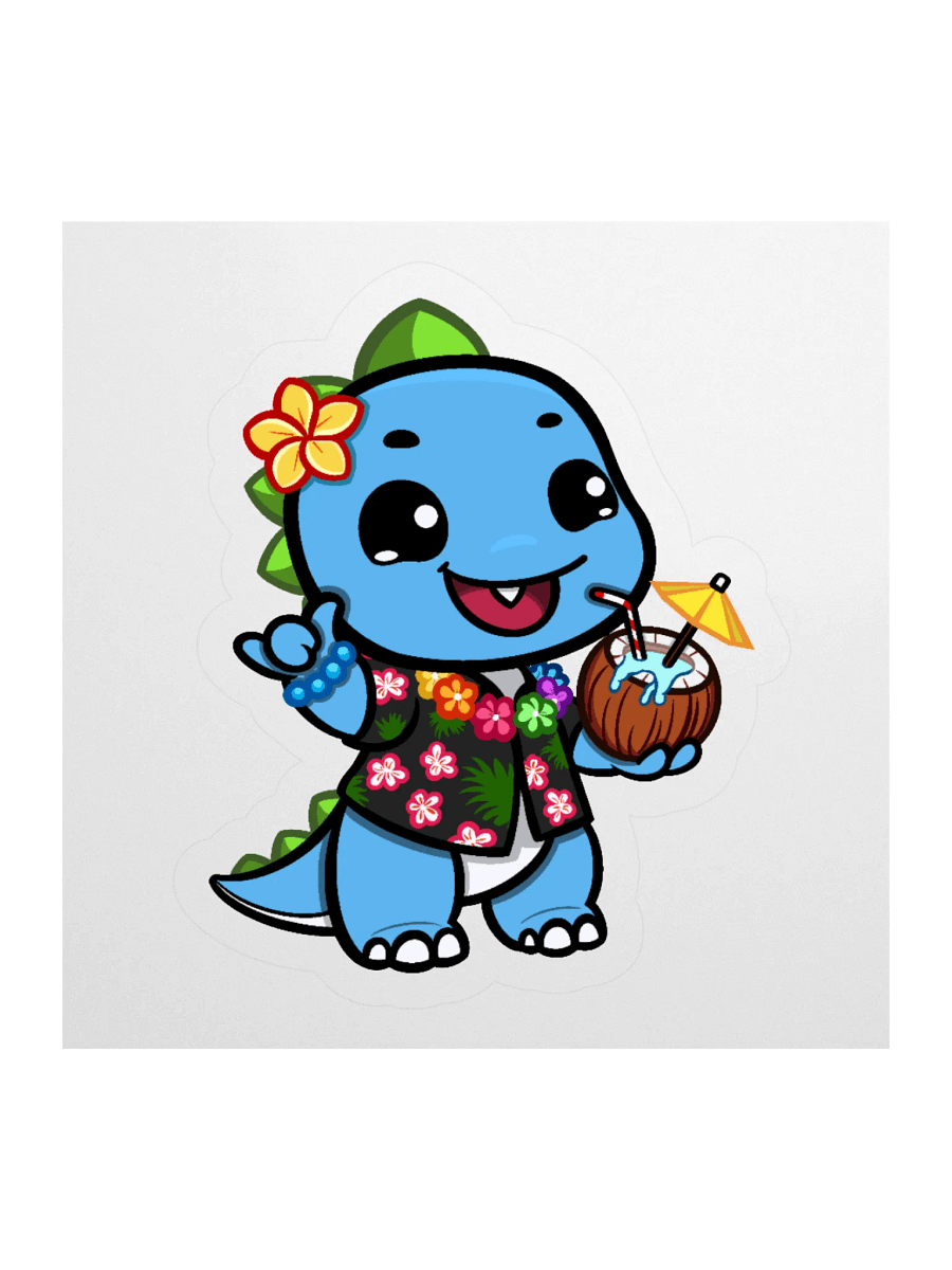 samooongi B Hawaiian Kooks Sticker product image (1)