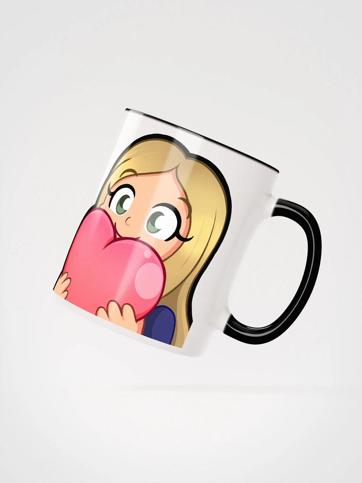 Cide Heart 11 oz Ceramic Mug with Color Inside product image (2)