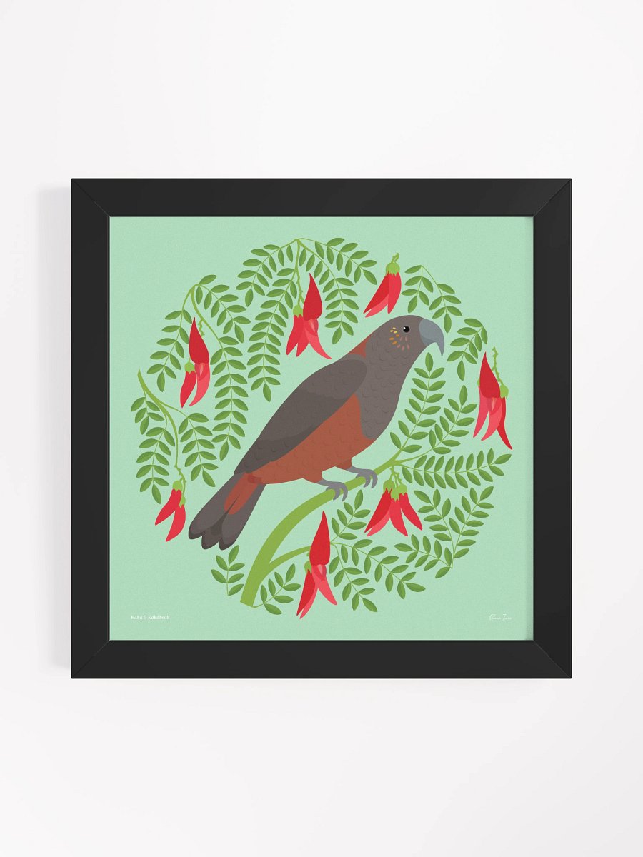 Kākā in Kākābeak Framed Wall Art product image (3)