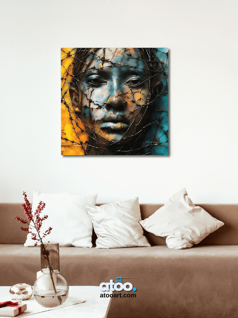 Be Free to Yourself | Angry Sadness | Canvas Painting product image (7)
