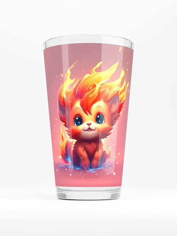 Fire Cat Pint Glass product image (1)
