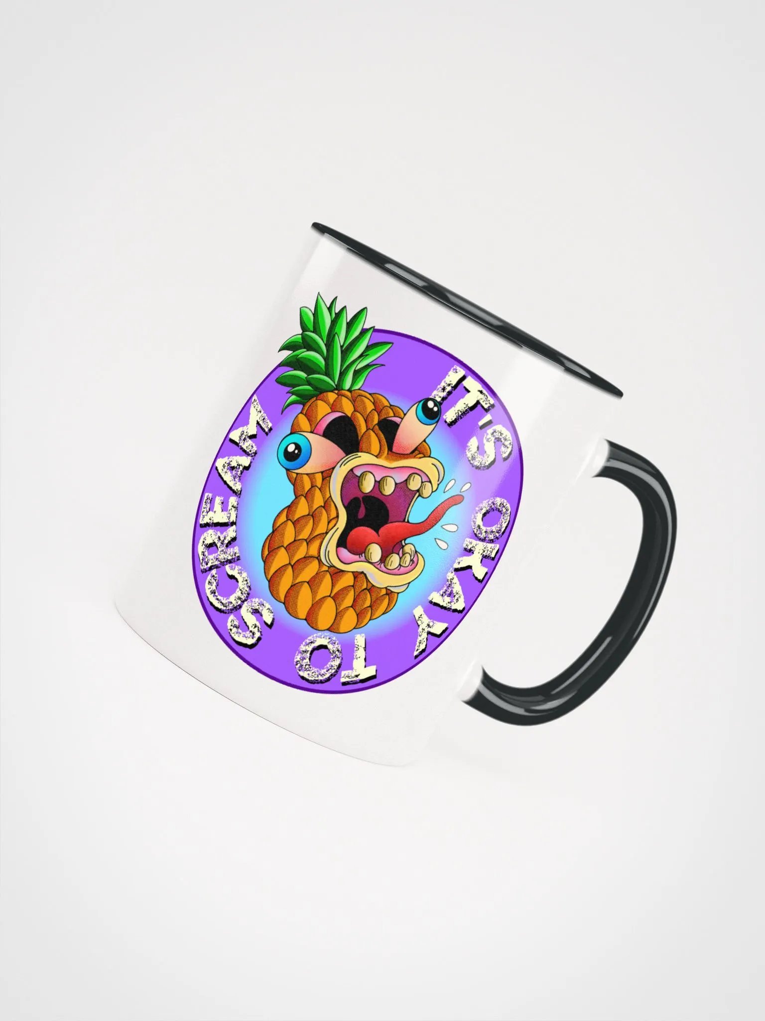 Please Scream: Ceramic Mug with Color Inside product image (4)