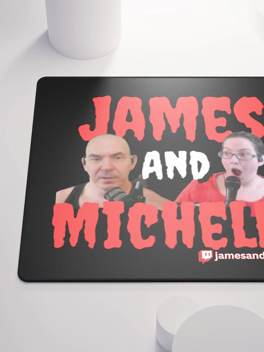 James And Michelle Logo, Gaming Mouse Pad 18″×16″ product image (6)