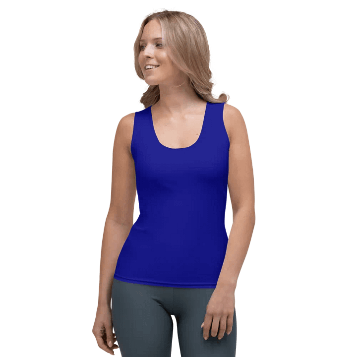 Plain Color Navy Blue Tank Top product image (1)