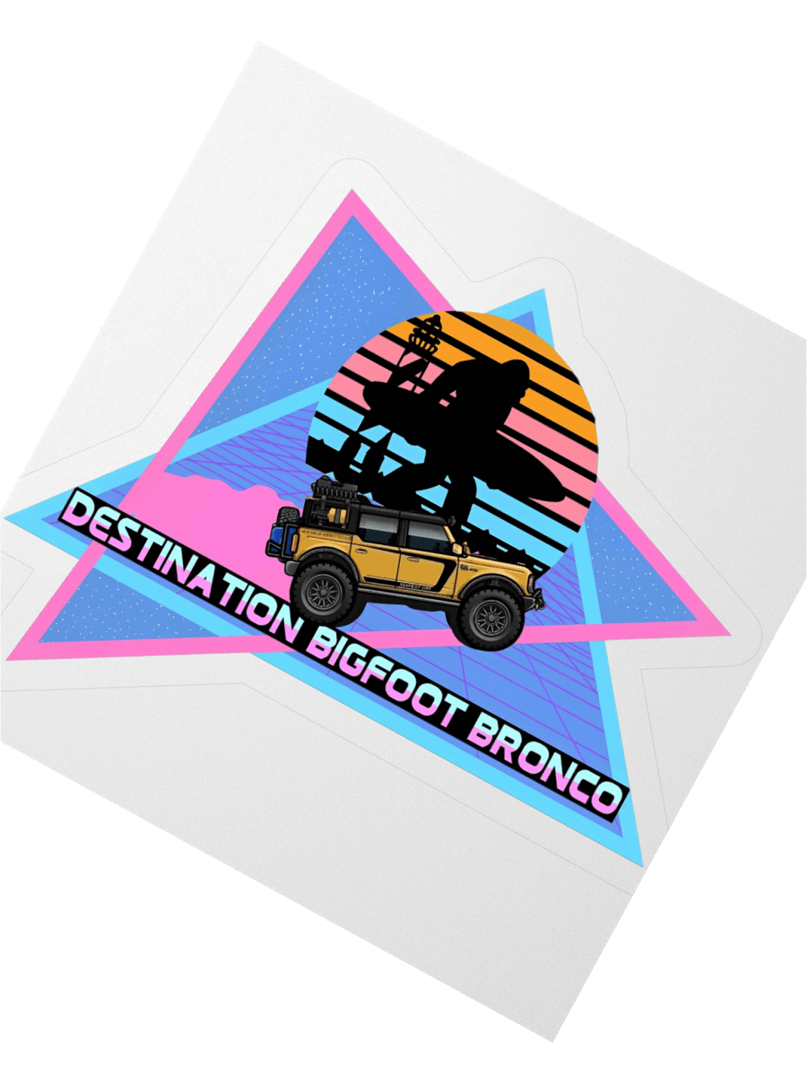 Destination Bigfoot Bronco JC Edition Retro-Inspired Decal (Multiple Sizes Available) product image (5)