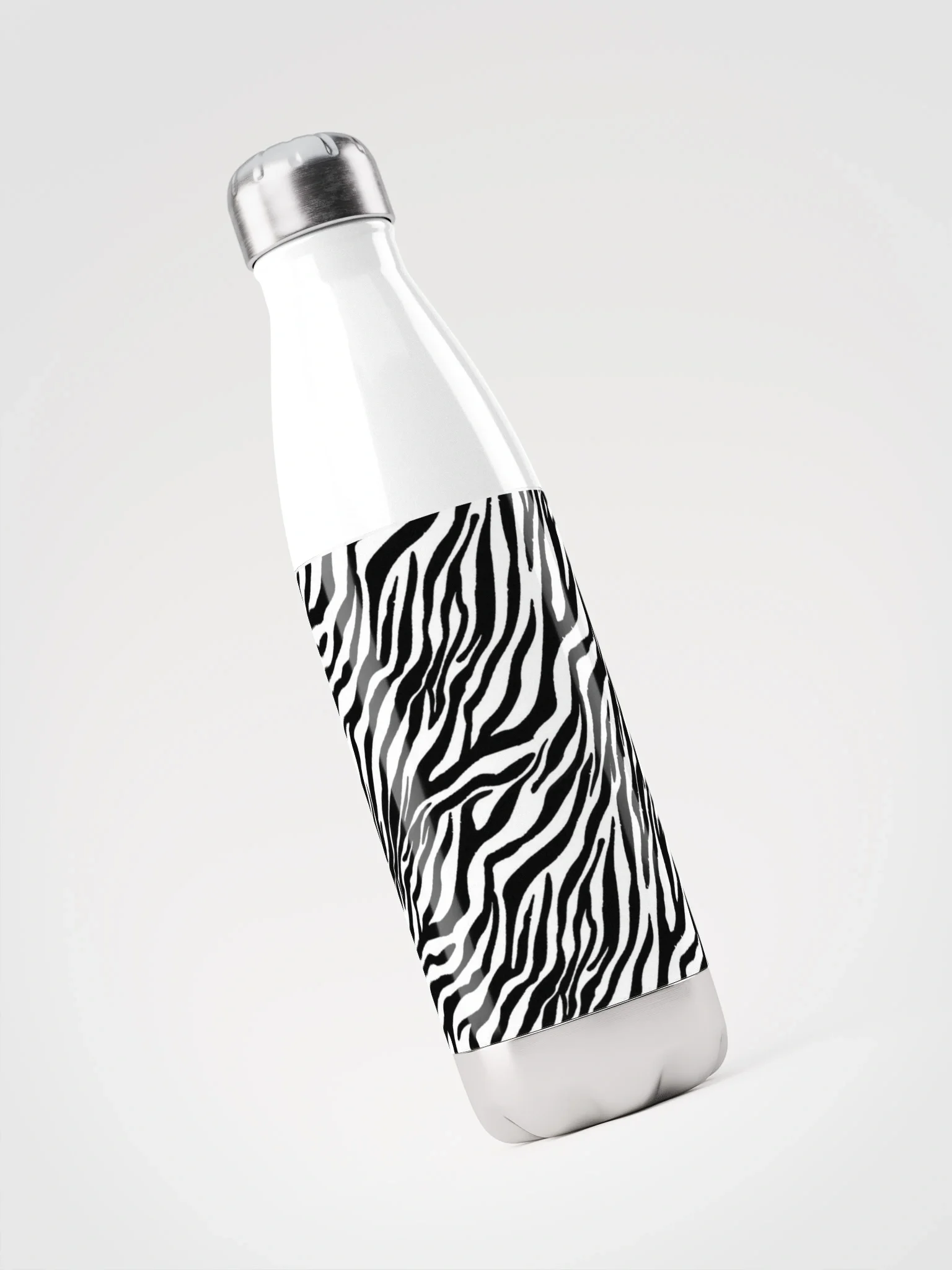 Zebra Stripes Stainless Steel Water Bottle product image (3)