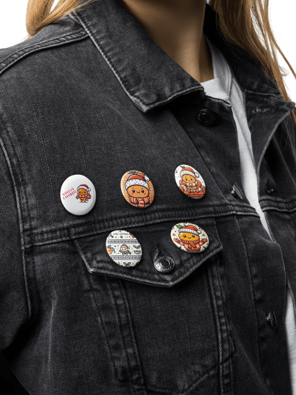 Tangerine Holiday Pin Button Set product image (9)