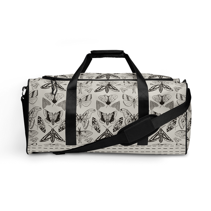 Nocturnal Cream Print Duffle Bag product image (1)
