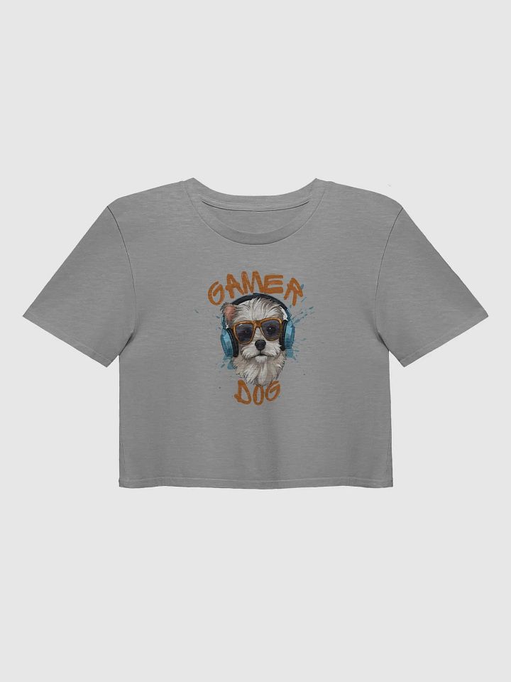 Gamer Dog Vibes Crop Top product image (6)