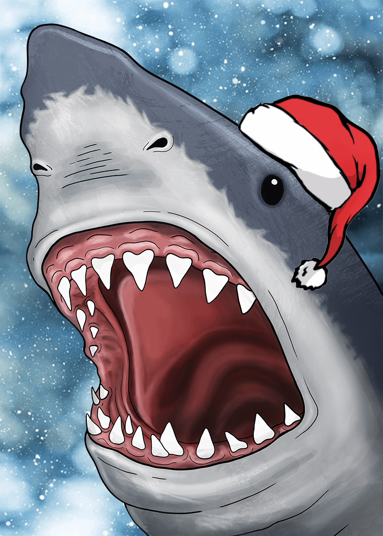 Christmas Shark on the Fridge product image (3)