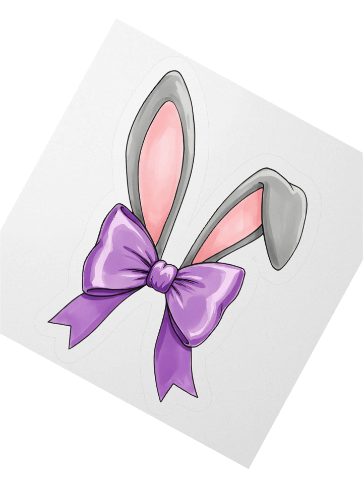 Bunny Bow Bliss Sticker product image (4)