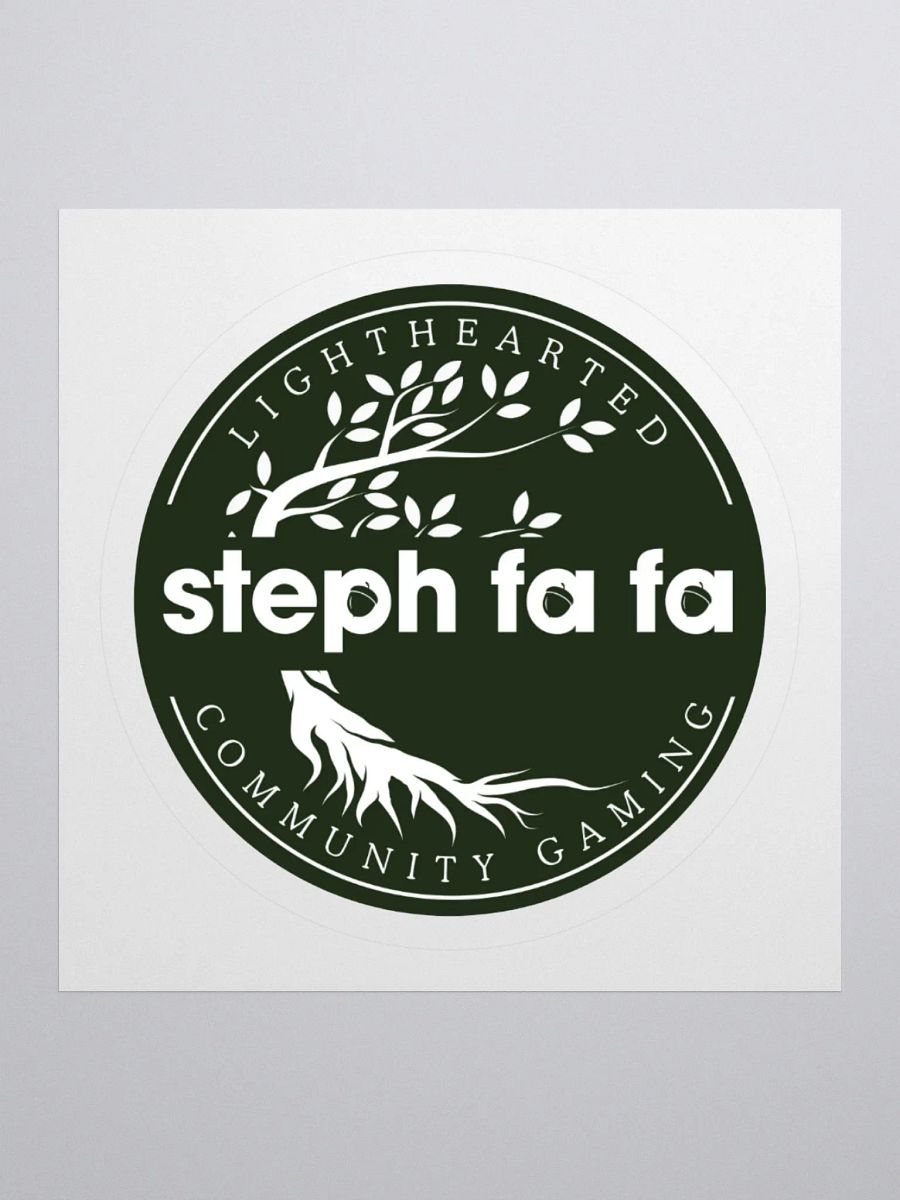 Steph fa fa Lighthearted Logo Kiss Cut Stickers product image (1)