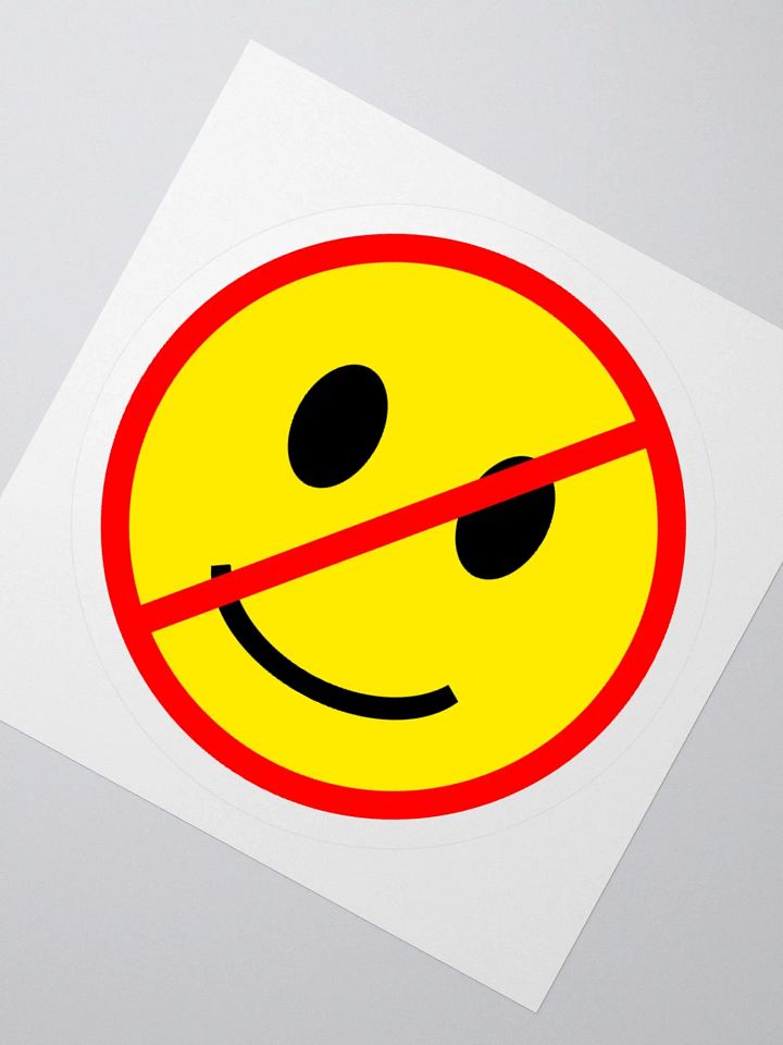 No Smile Allowed Sticker product image (2)