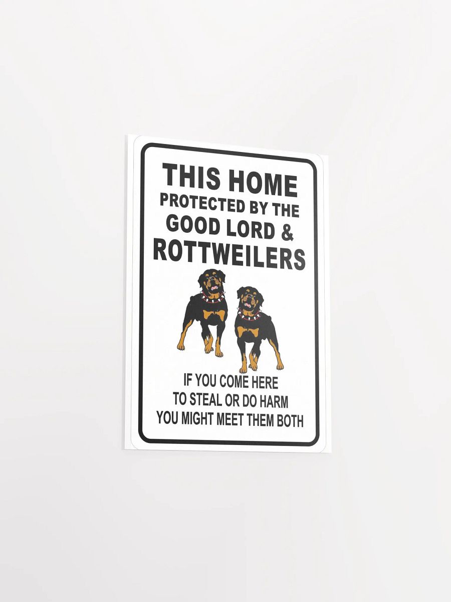 Rottweiler - This Home Protected By The Good Lord & Rottweilers product image (21)