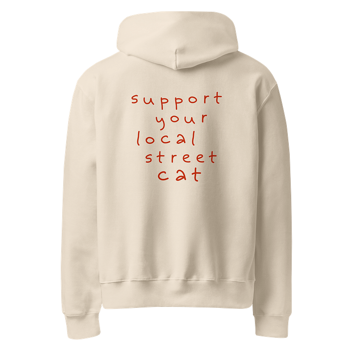 Street Cat Ivory Hoodie product image (2)