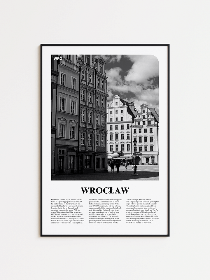 Wroclaw 01 Newspaper Poster product image (1)