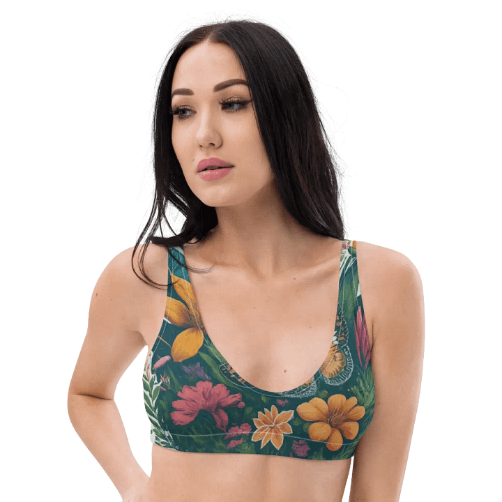 Butterfly Blooms Recycled Bikini Top product image (2)
