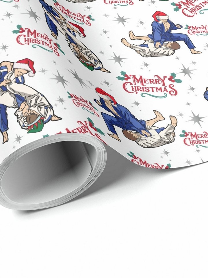 Jiu Jitsu Christmas Gift Wrapping Paper product image (1)