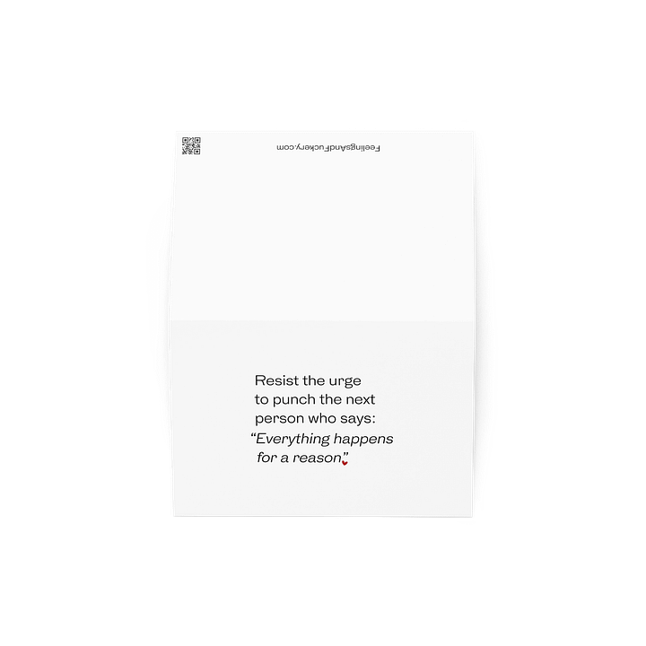 RESIST THE URGE Notecard product image (2)