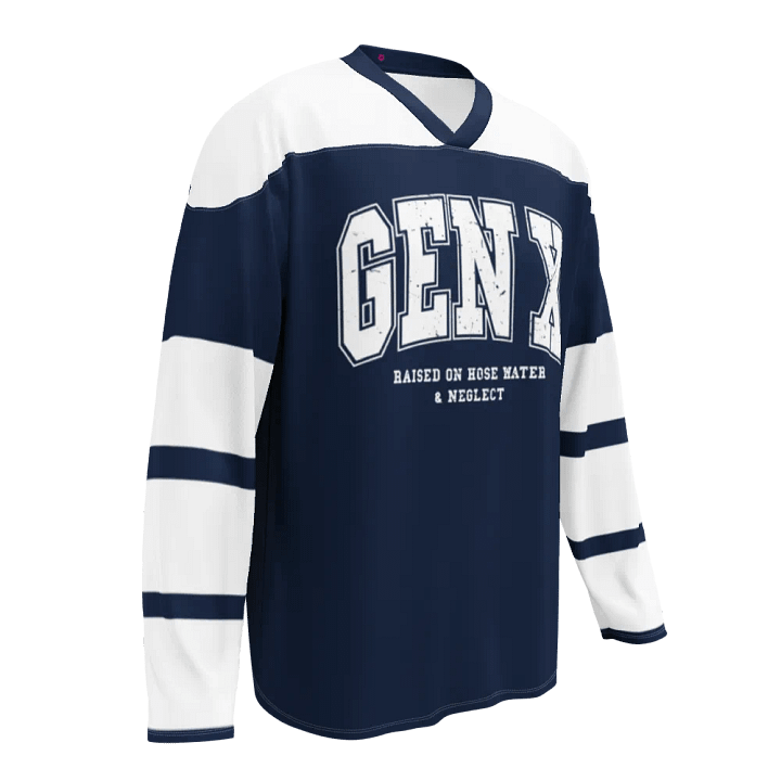 GEN X Distressed Hockey Fan Jersey product image (1)