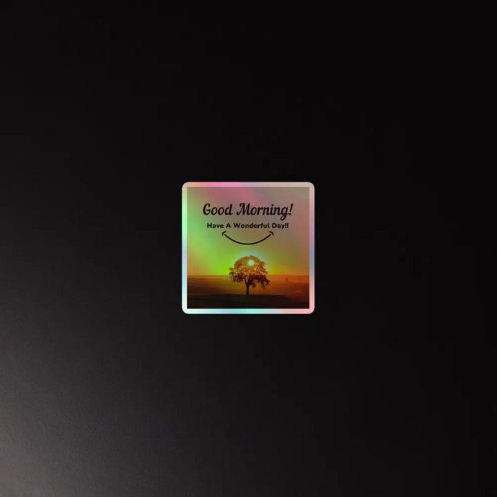 Smiling Sunrise Holographic Sticker Pack product image (2)