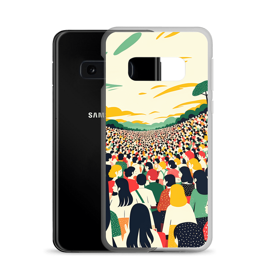 Unity in Diversity Crowd Art Clear Case for Samsung product image (24)