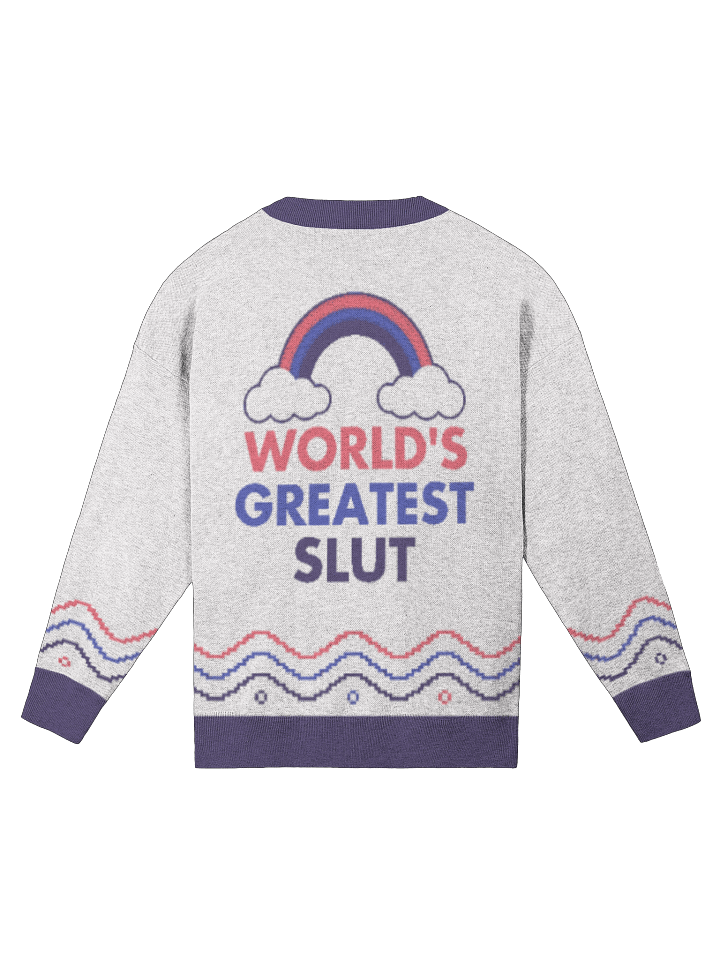 World's Greatest Slut purple relaxed fit sweater product image (2)
