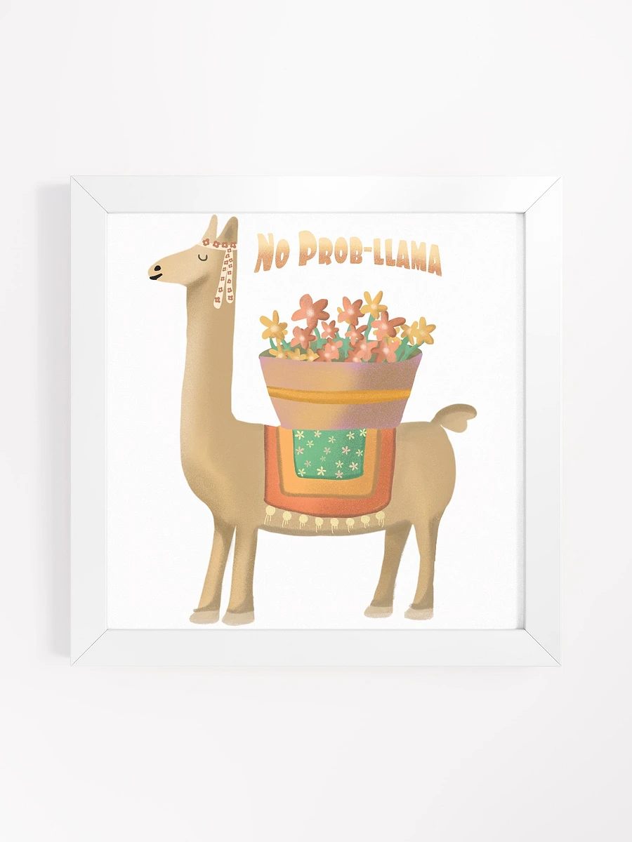 No Prob Llama Cute Framed Picture product image (9)