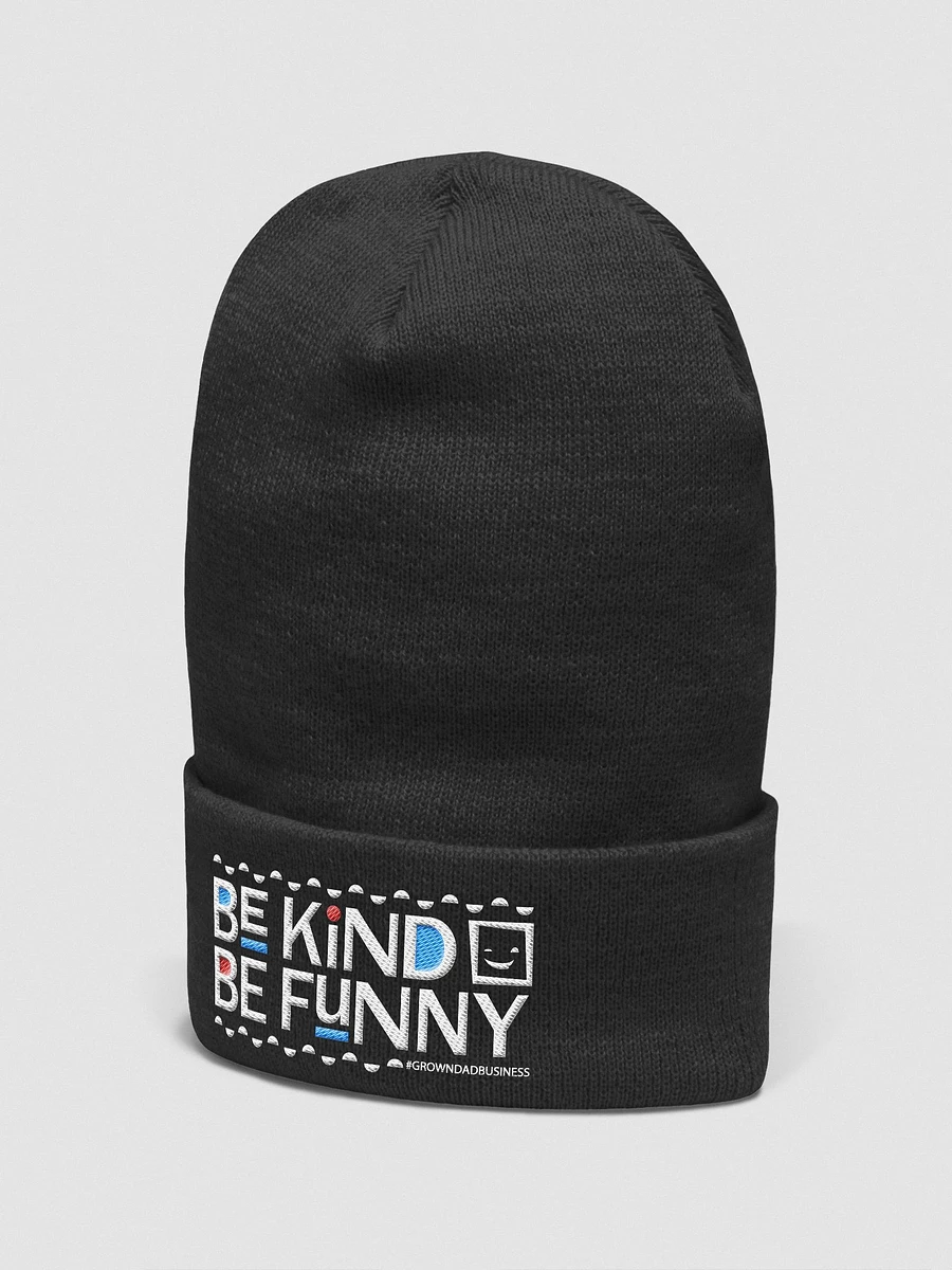 'Be Kind Be Funny' BEANIE WINTER CAP | +5 colors | light on dark product image (6)