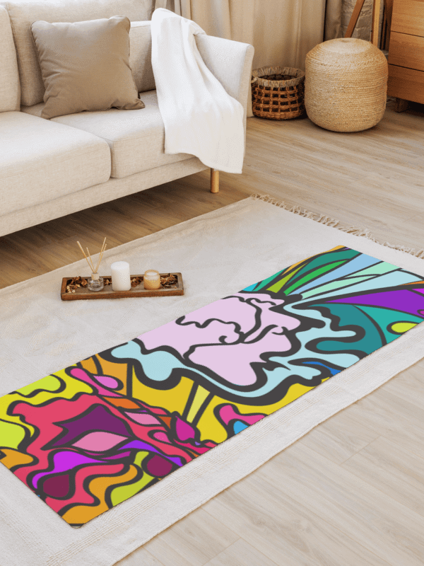 Vibrant Harmony Yoga Mat - Wave at Sunset product image (2)