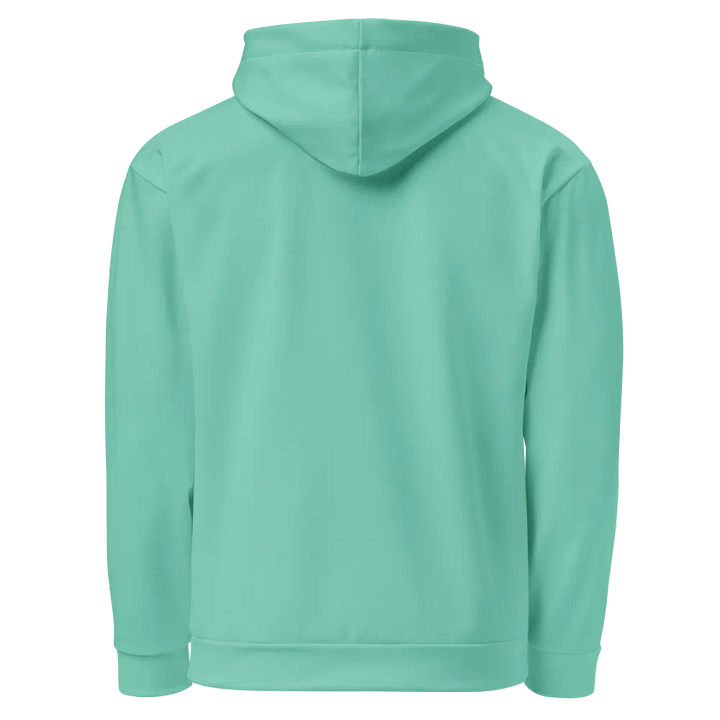 Plain Light Pastel Green Light Summer Unisex Recycled Polyester Heavyweight Premium Hoodie by Treasure Pie product image (2)