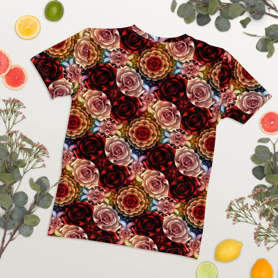 Rose Garden Dream Women's Crew Neck Tee product image (12)