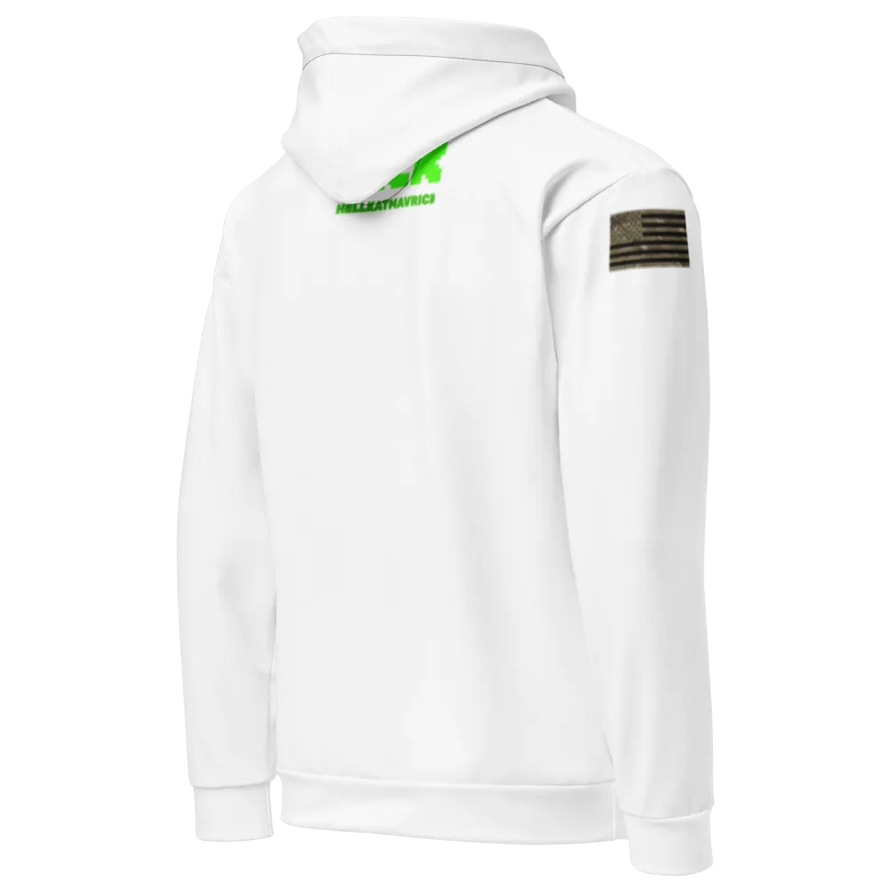 HELLKATMAVRICK #5 ALL WHITE HOODIE WITH POCKET product image (6)