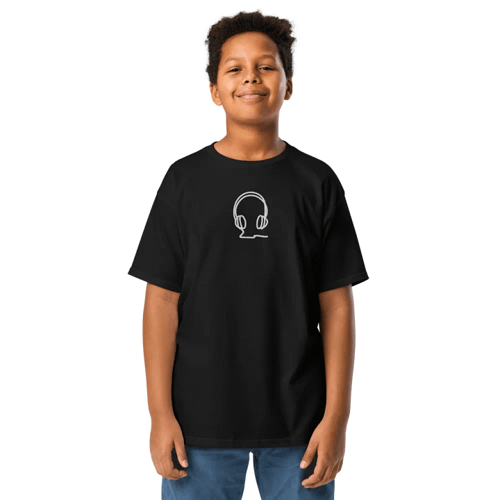 Pixelated Sound Waves Gildan Youth Tee product image (6)