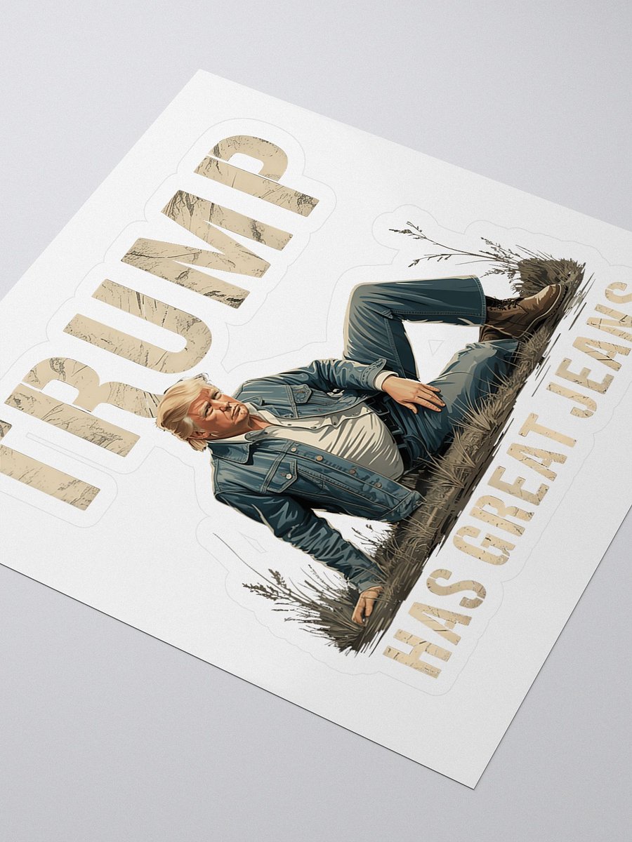 Trump Has Great Jeans Funny Graphic Sticker product image (3)