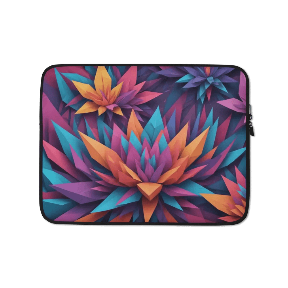 Floral Geometry Laptop Sleeve product image (1)