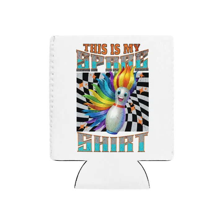 This Is My Spare Shirt Bowling Rainbow Pin Can Cooler product image (1)