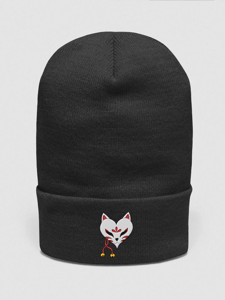 Kitsune Heart Embroidery Beanie product image (6)