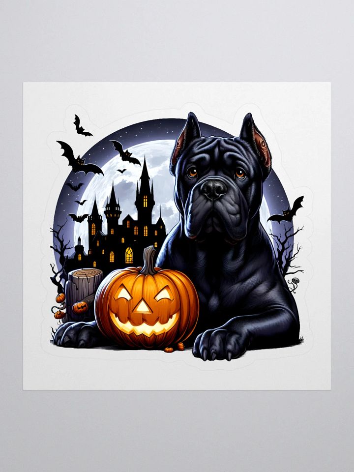Cane Corso Spooky Paws Sticker product image (1)