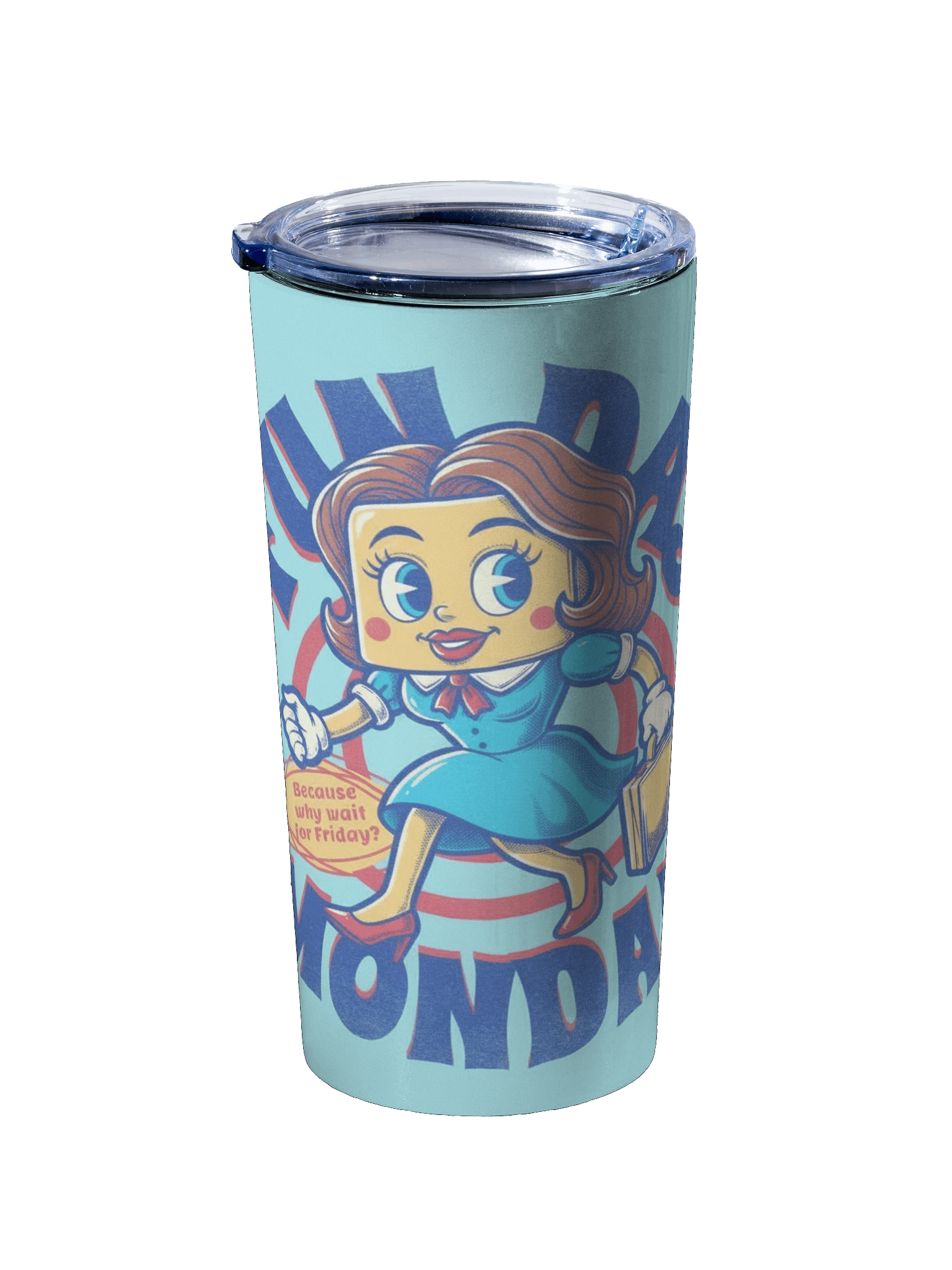 Fun Day Monday Stainless Steel Tumbler product image (2)