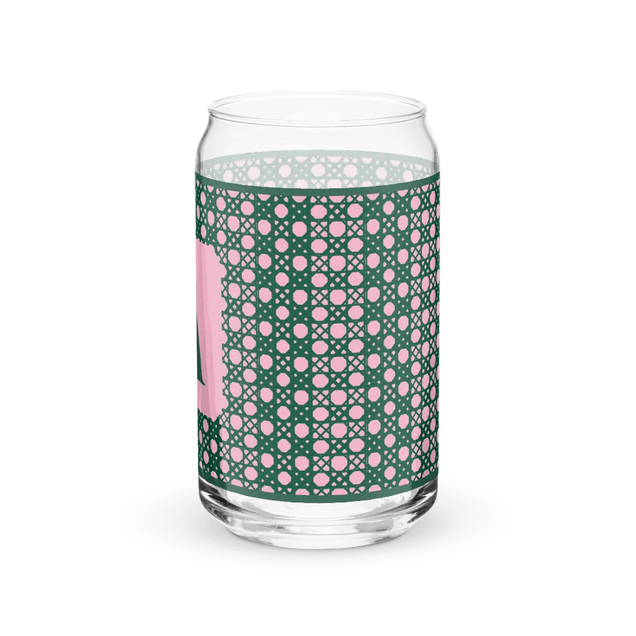 Verdant Garden Monogram A Can-Shaped Glass product image (5)