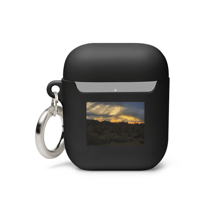 Golden Glow AirPods Case black product image (2)