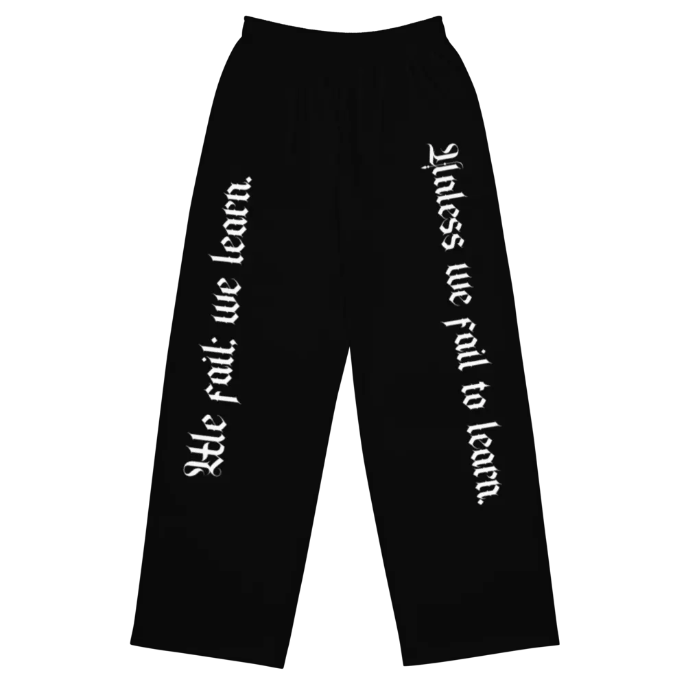 We Fail; We Learn Unisex Wide-Leg Pants product image (1)