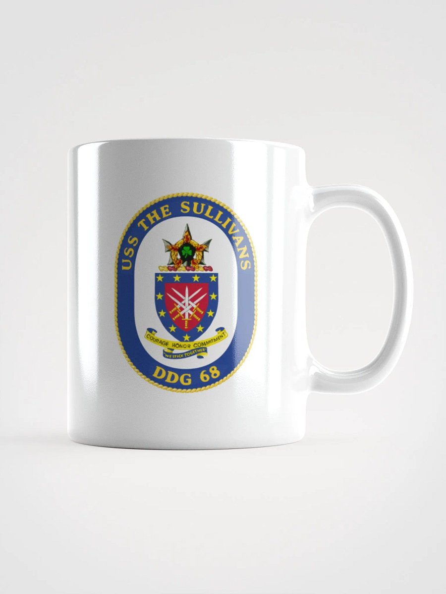 USS The Sullivans DDG 68: White Coffee Cup product image (1)