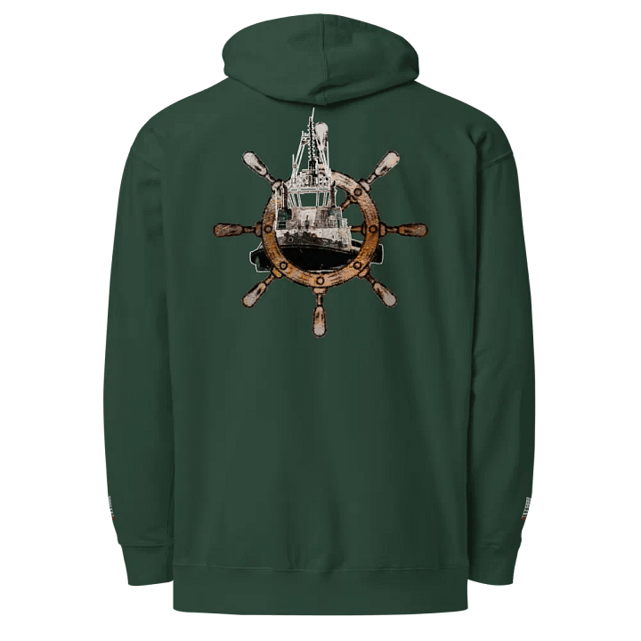 Ship Wheel & Tug Chief - Twin Anchor Front & sleeves (embroidered) product image (1)