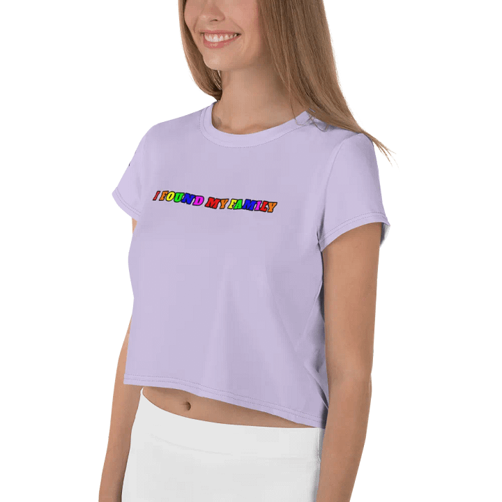 I Found My Family Crop Top product image (2)
